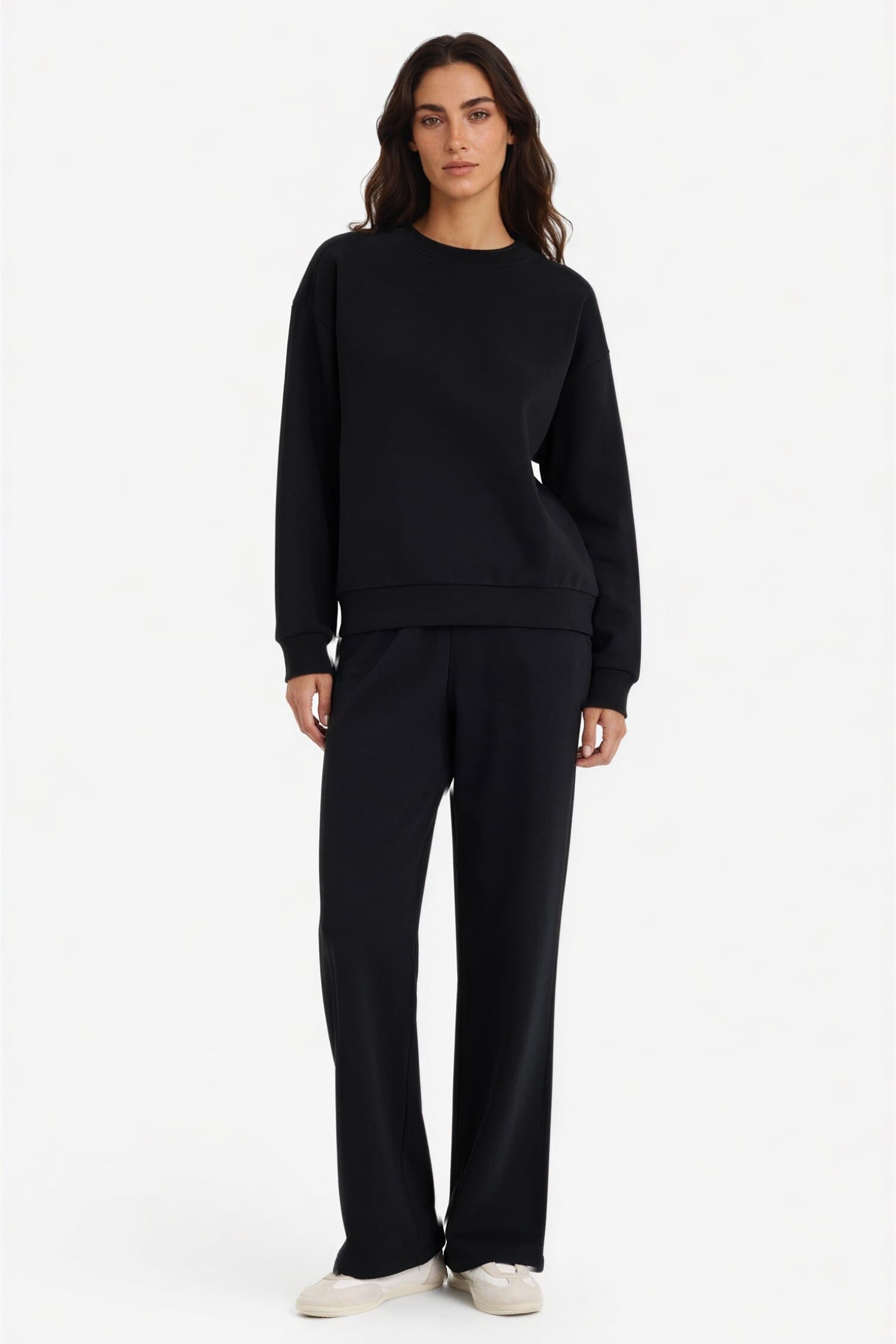 Relax Fit Crew Neck Basic Thick Sweatshirt Secondary image