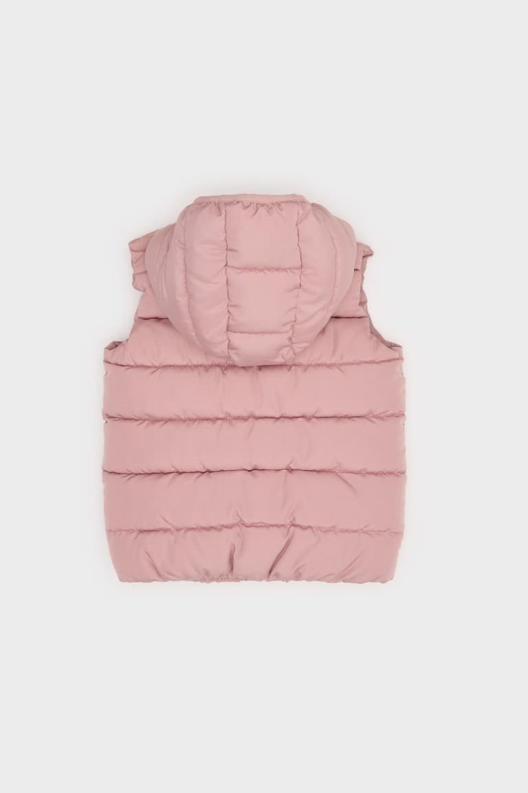 Baby Girl Hooded Puffer Vest