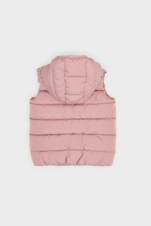 Baby Girl Hooded Puffer Vest