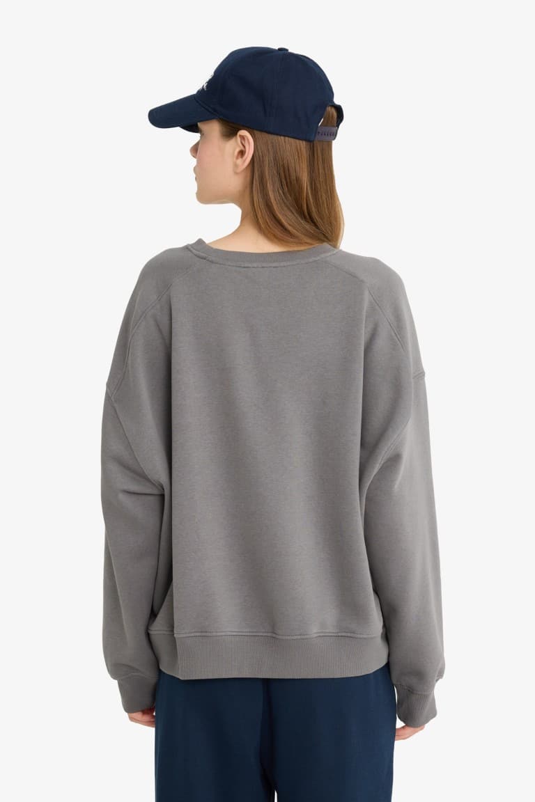 Coool oversized wide fit crew neck thick fabric sweatshirt