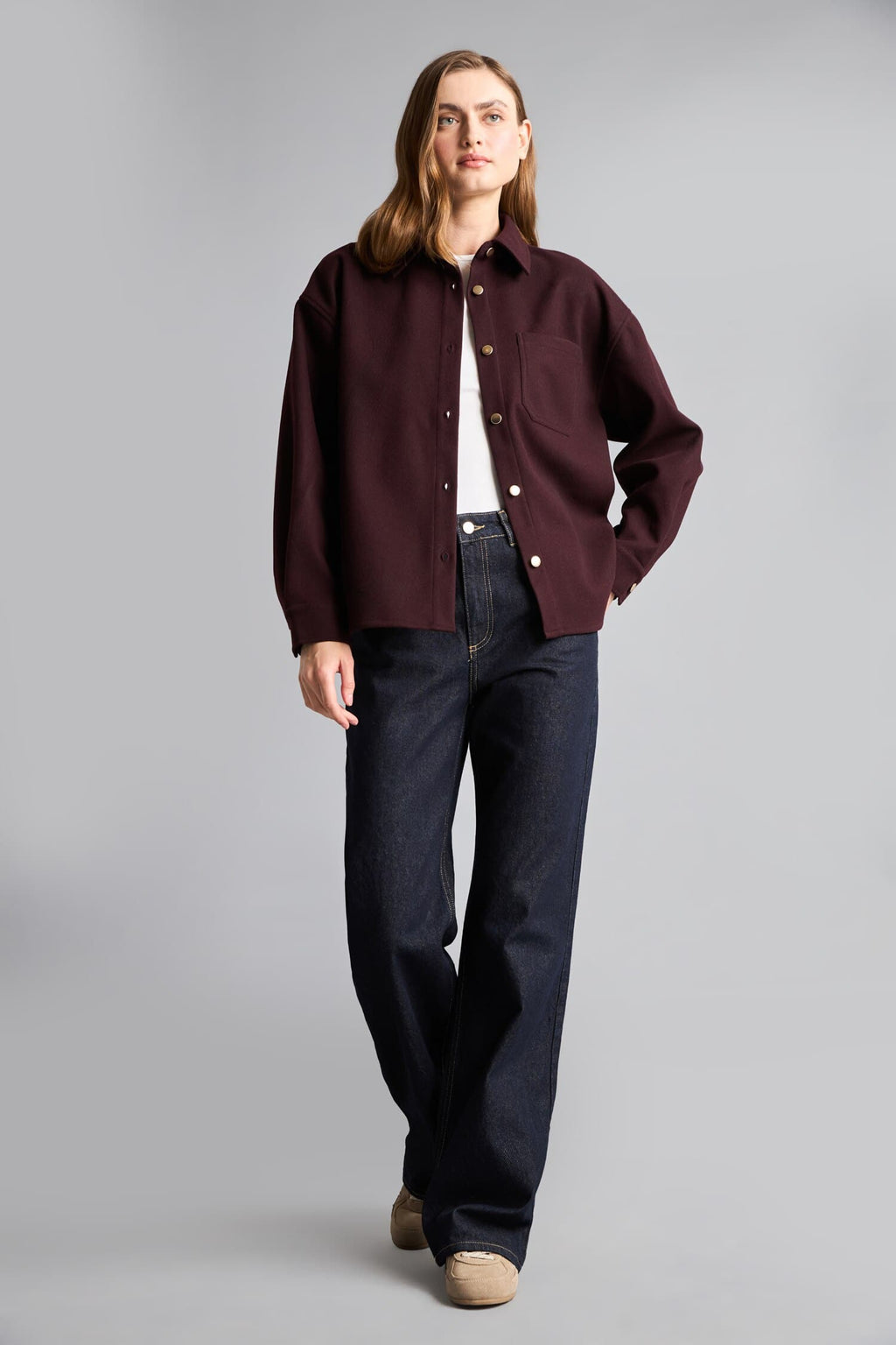 Shirt Collar Flanel Long Sleeve Shirt