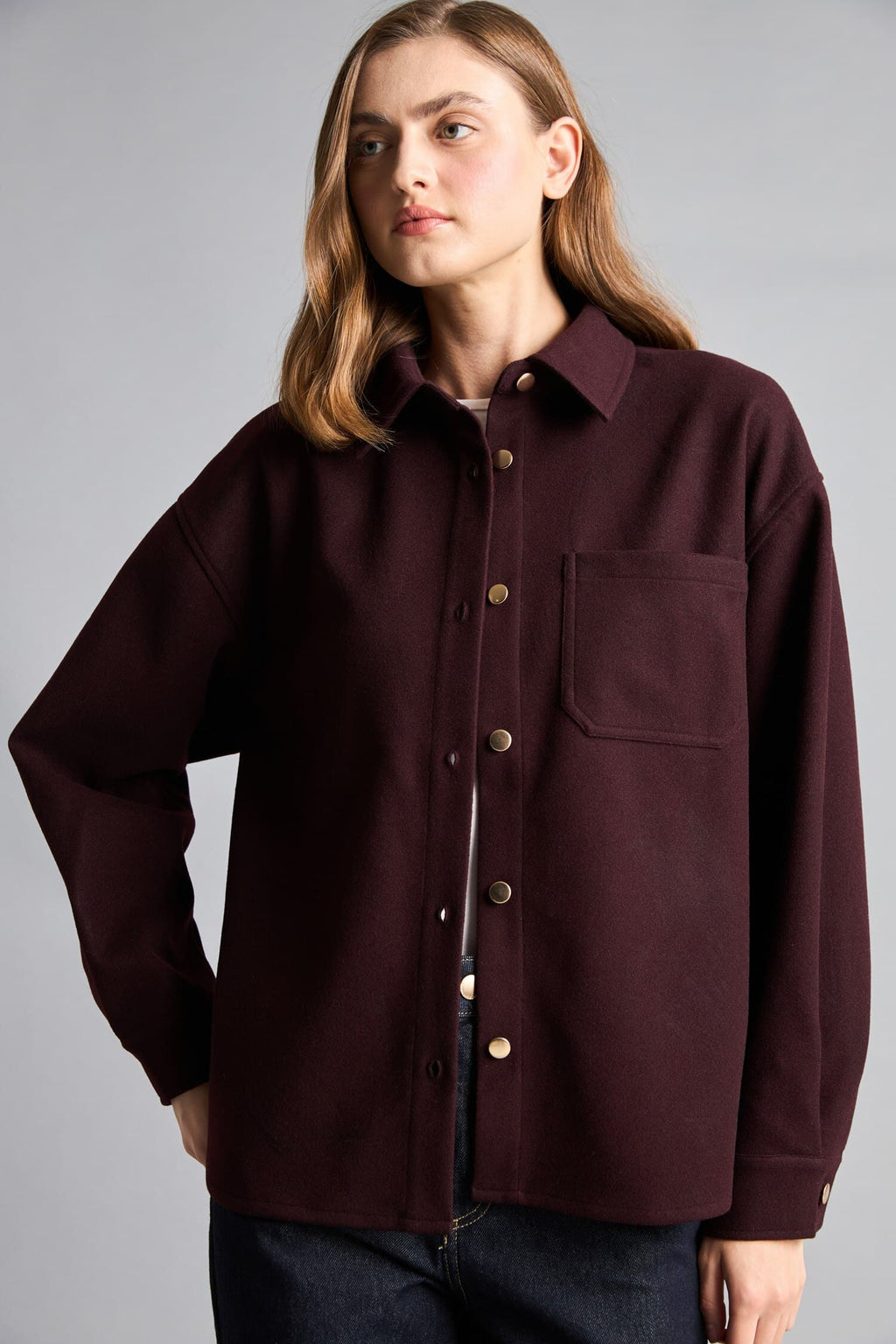 Shirt Collar Flanel Long Sleeve Shirt