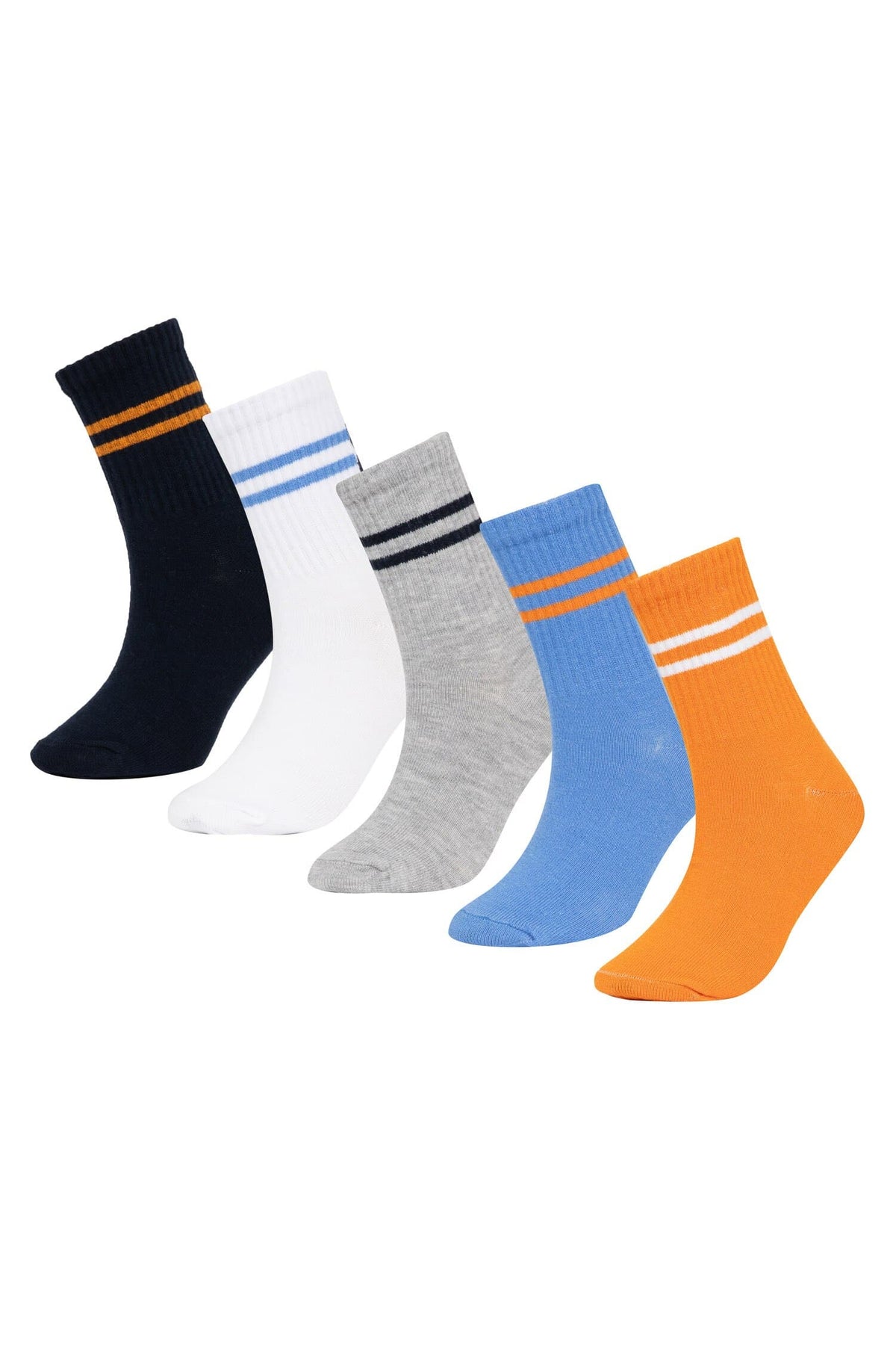5 Pack Cotton Long Socks Boy