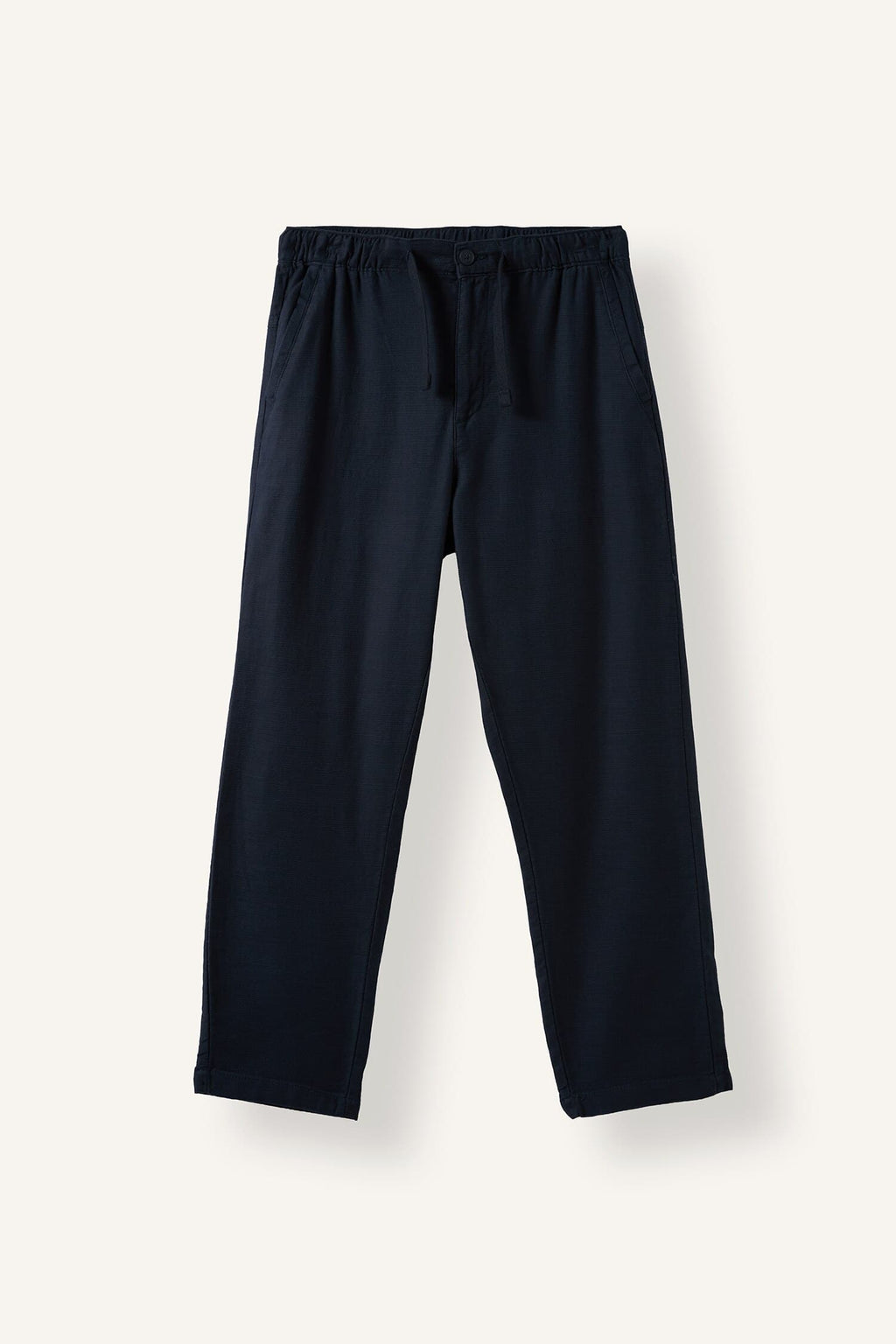 100% Cotton Summer Jogger Pants Regular Fit Regular Cut Linen Look Straight Leg Pocket