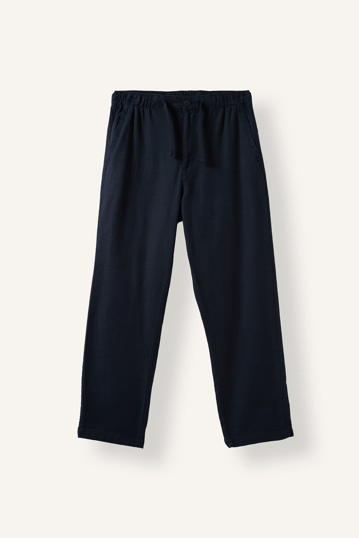 100% Cotton Summer Jogger Pants Regular Fit Regular Cut Linen Look Straight Leg Pocket