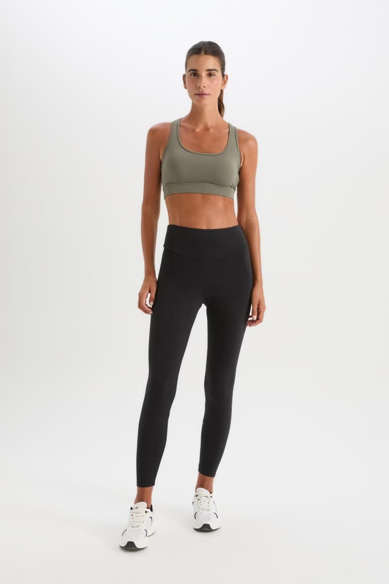 DefactoFit High Waist Stretchy Basic Plain Sports Tights
