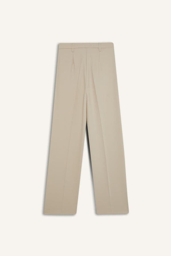 High Waisted Straight Leg Trousers