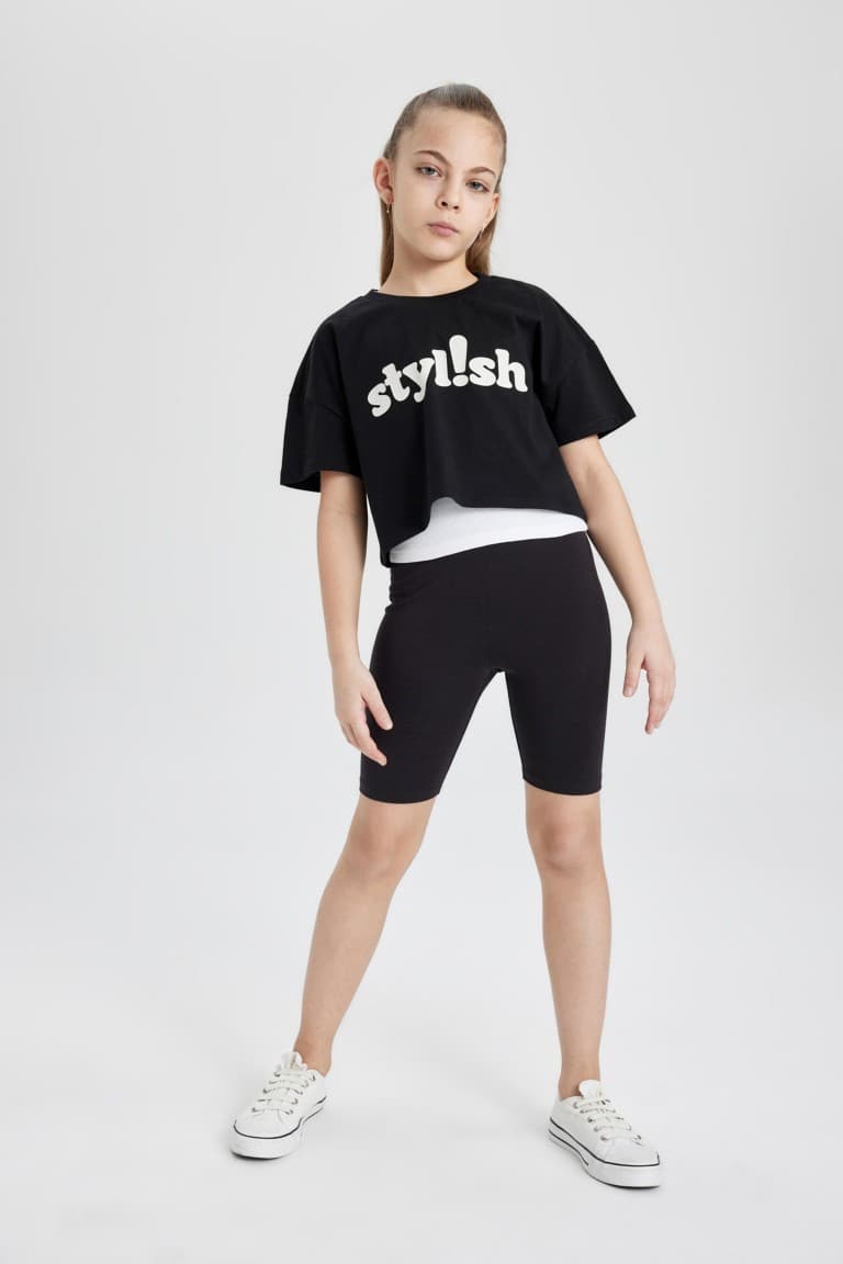 Girl Biker Short Leggings