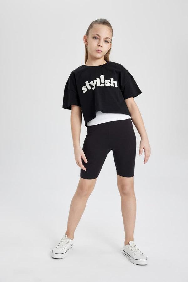 Girl Biker Short Leggings