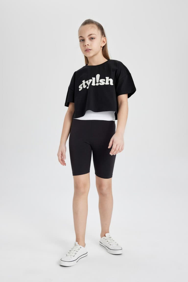 Girl Biker Short Leggings