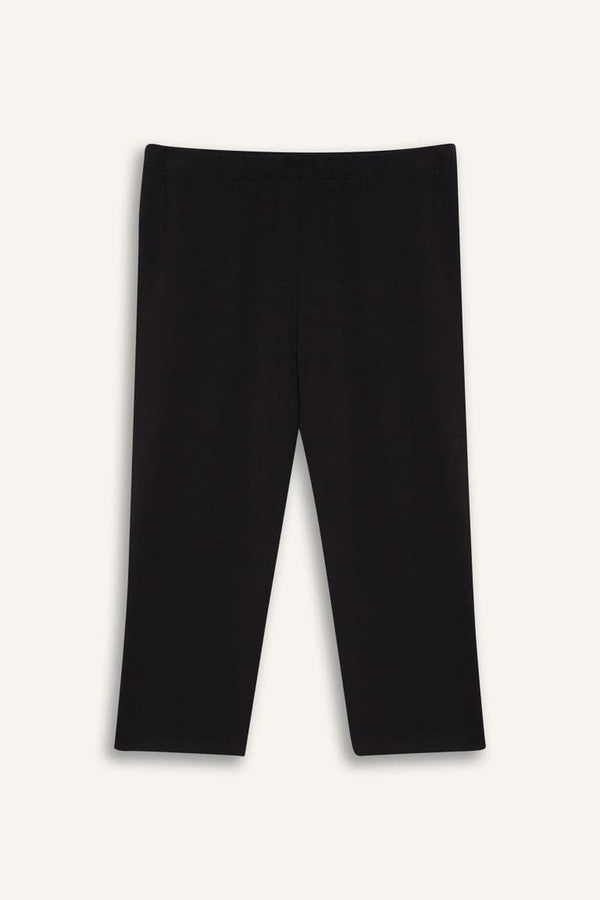 Girls Midi Basic Plain Leggings