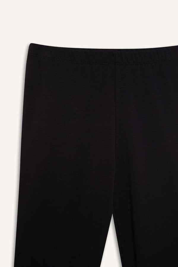 Girls Midi Basic Plain Leggings