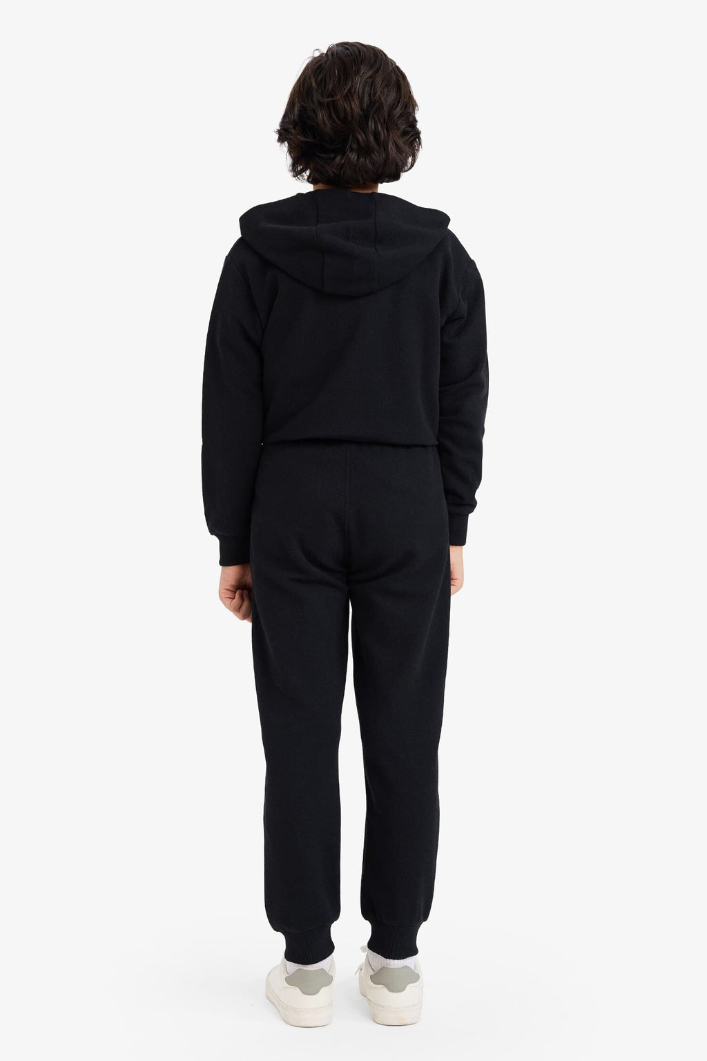 Boy Elastic Waist Leg Pique Basic Sweatpants