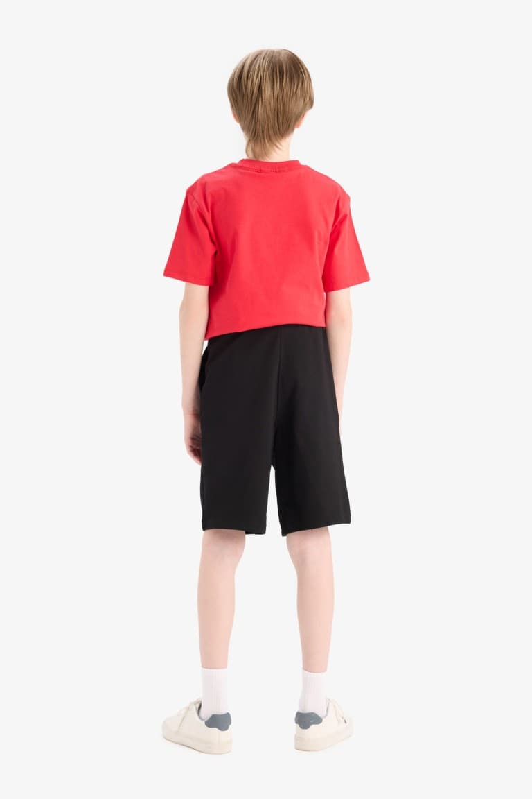 Boy Regular Fit Sweatshirt Fabric Shorts