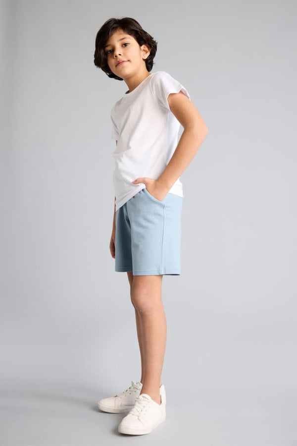Boy Regular Fit Sweatshirt Fabric Shorts