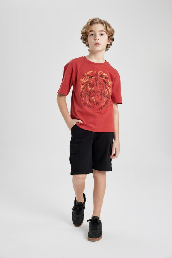 Boy Regular Fit Sweatshirt Fabric Shorts