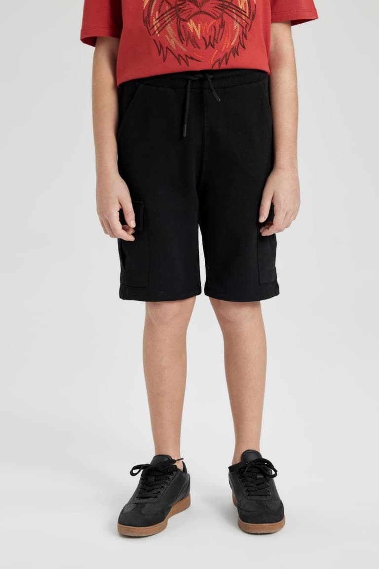 Boy Regular Fit Sweatshirt Fabric Shorts