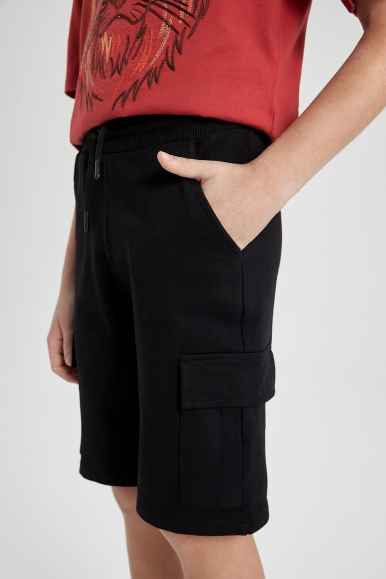 Boy Regular Fit Sweatshirt Fabric Shorts