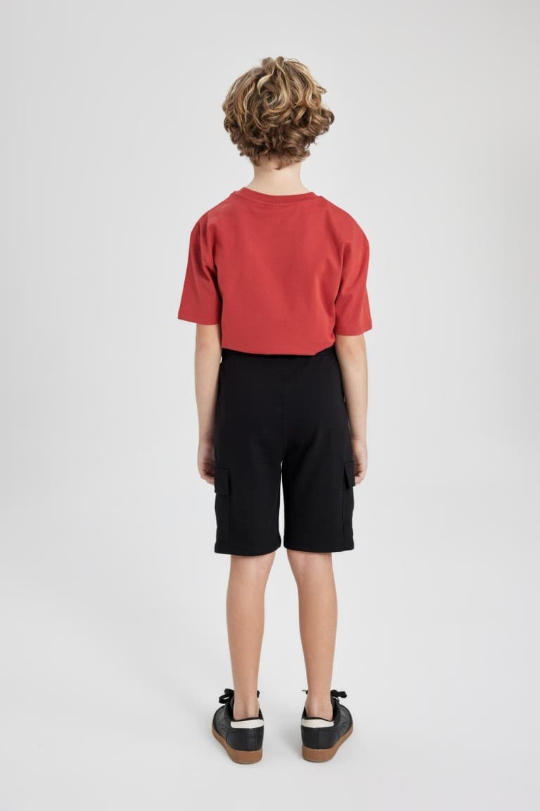 Boy Regular Fit Sweatshirt Fabric Shorts