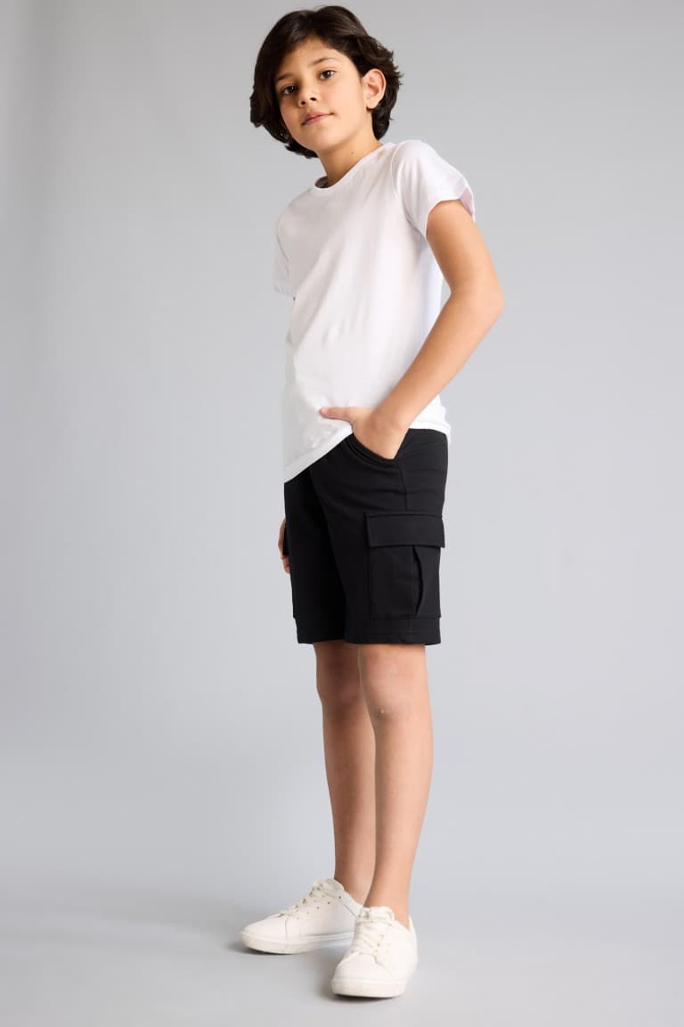 Boy Regular Fit Sweatshirt Fabric Shorts