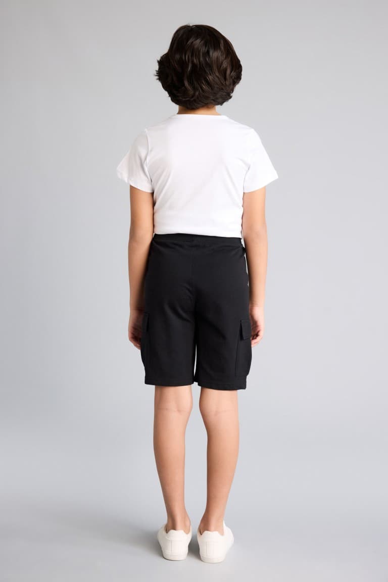 Boy Regular Fit Sweatshirt Fabric Shorts