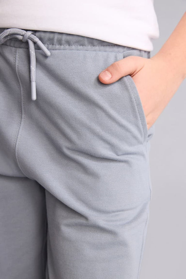 100% Cotton Elastic Waist Pocket Pique Shorts for Boys
