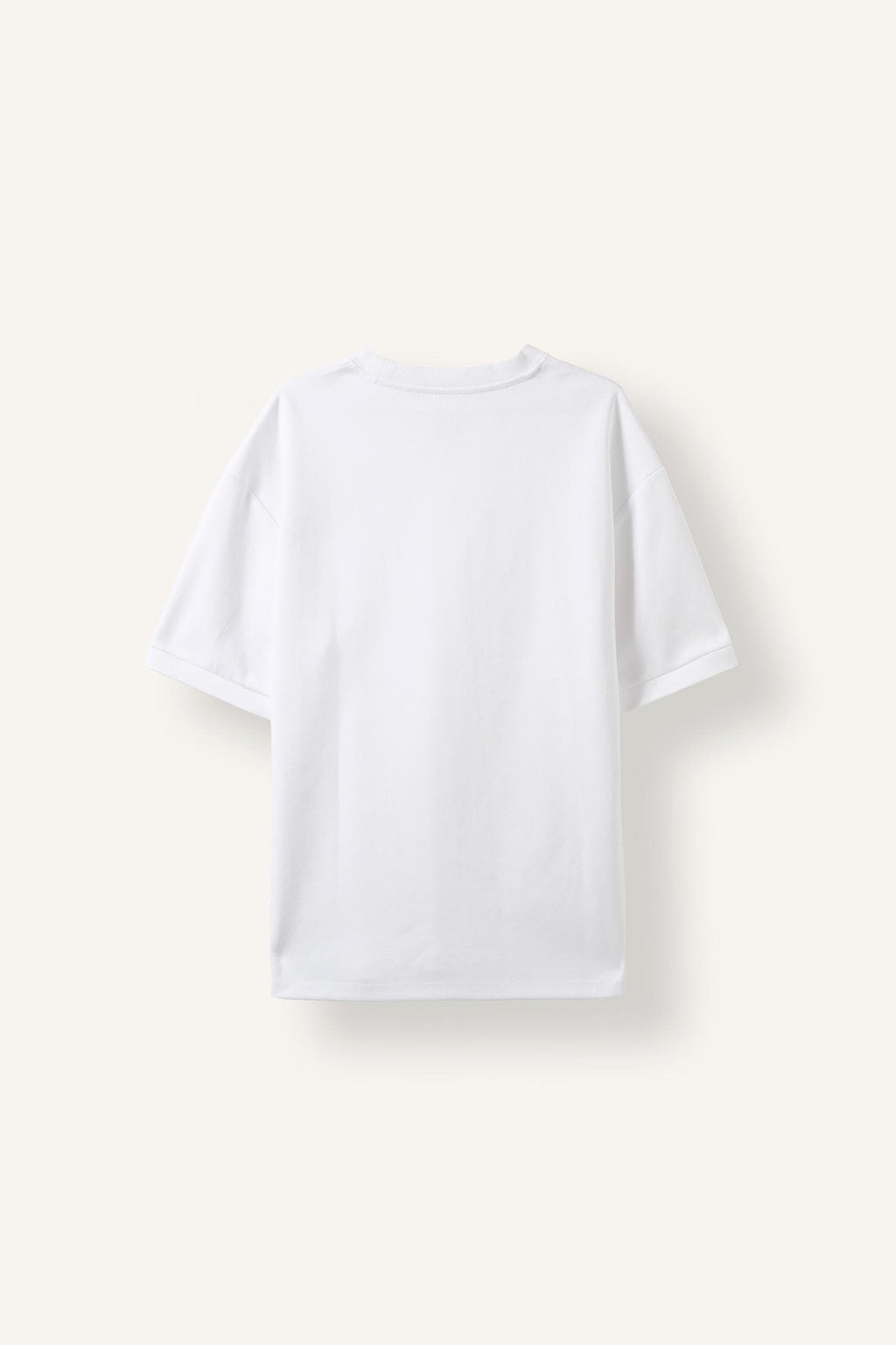 Oversize Loose Fit Crew Neck Heavy Fabric Basic Plain Short Sleeve Black T-Shirt