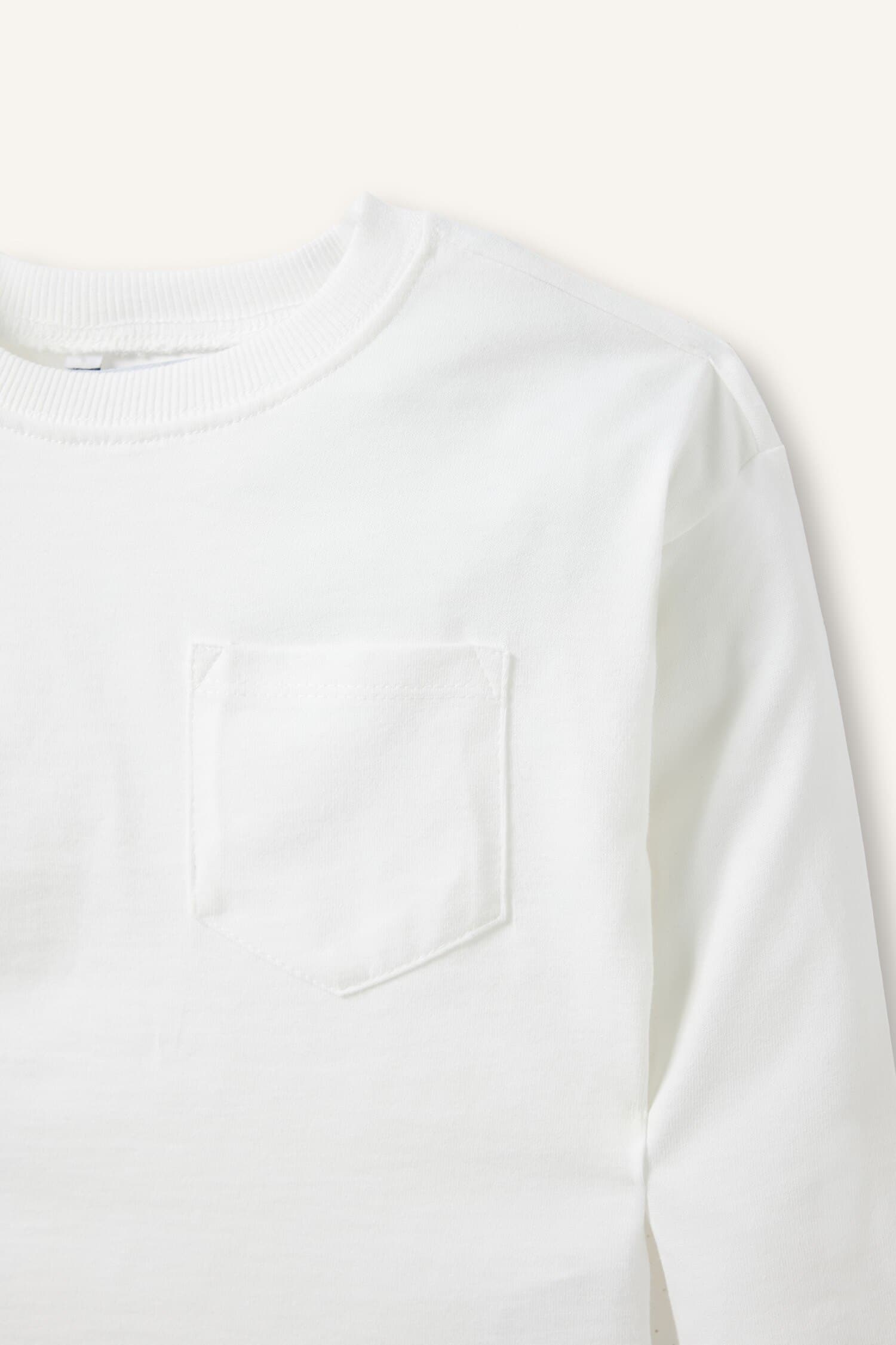 Men's Baby Bike Collar Basic Plain Long Sleeve T-Shirt Secondary image