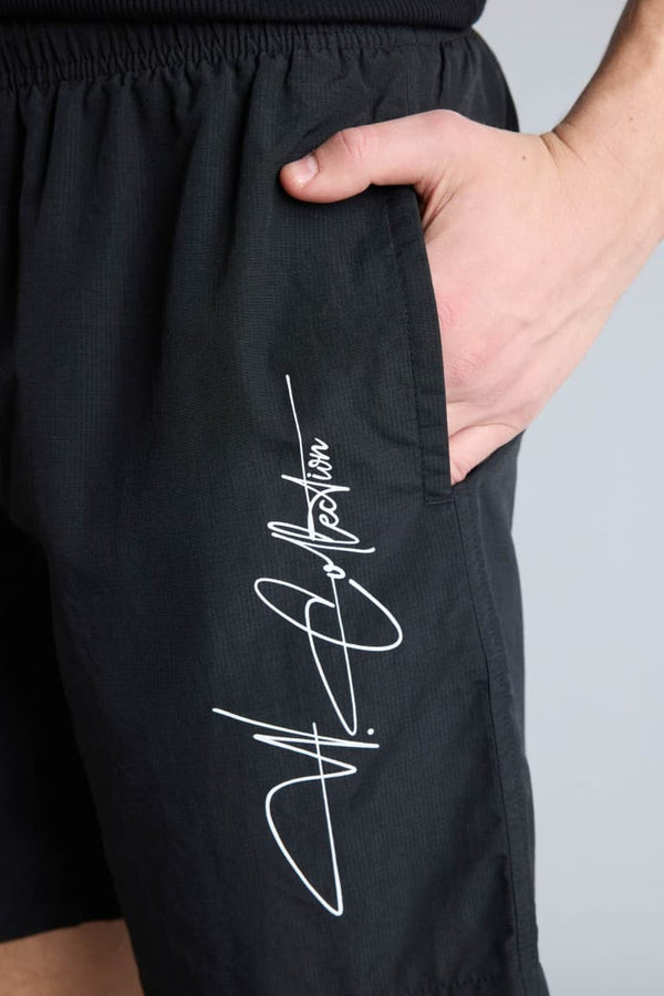Regular Fit Mesh Lined Short Length Swim Shorts