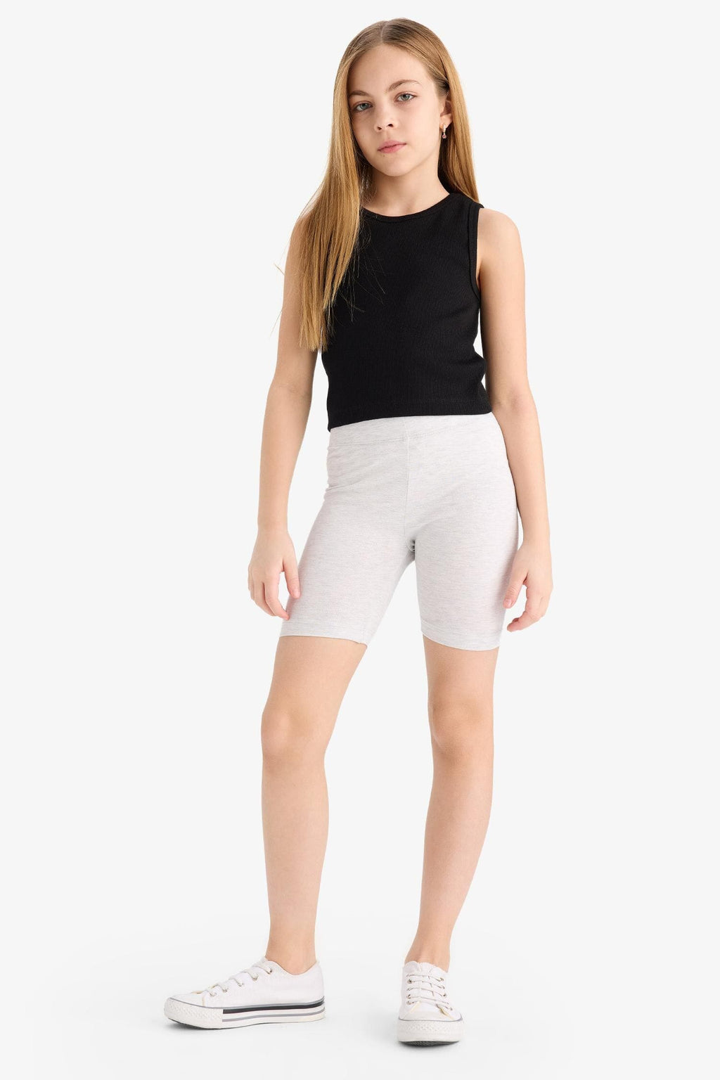 Short Combed 2-Pack Leggings Girls