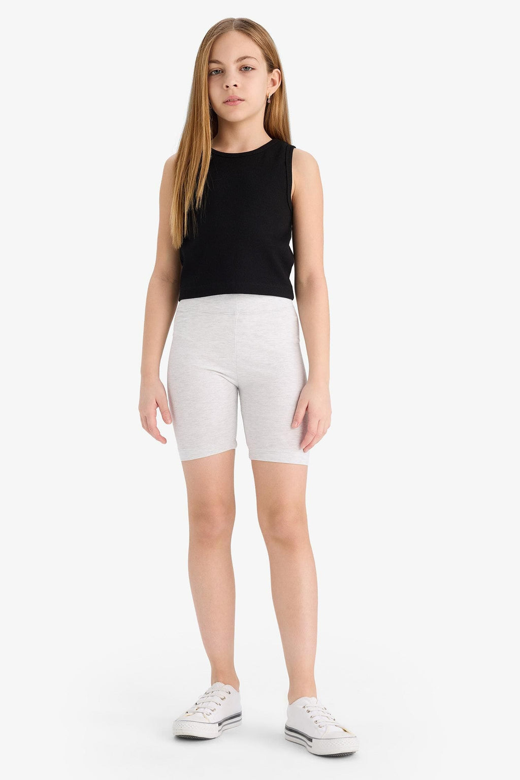 Short Combed 2-Pack Leggings Girls