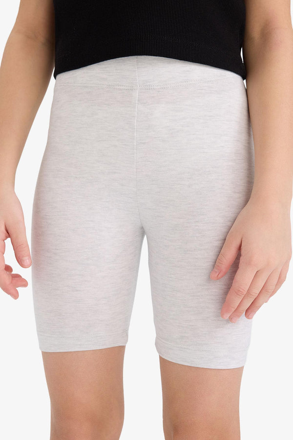 Short Combed 2-Pack Leggings Girls