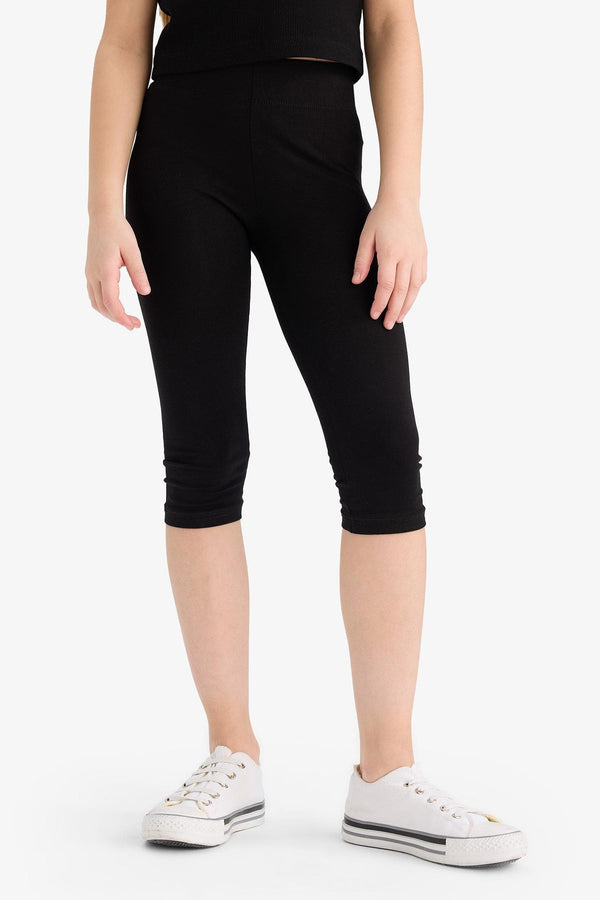 Short Combed 2-Pack Leggings Girls