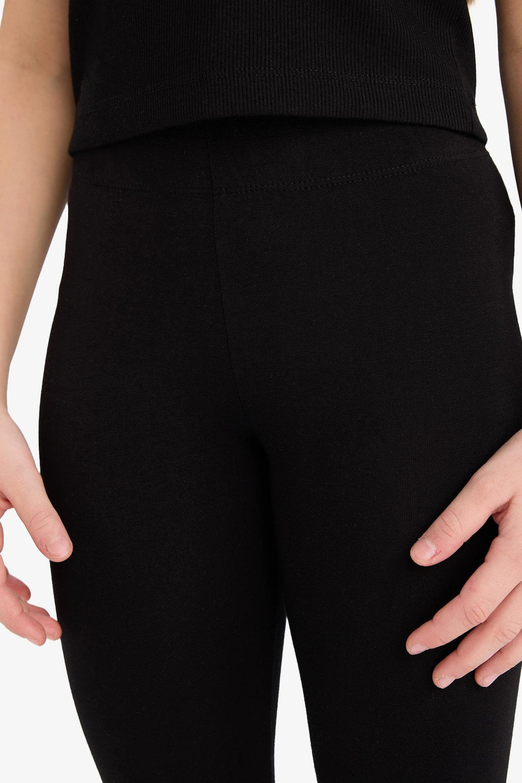 Short Combed 2-Pack Leggings Girls