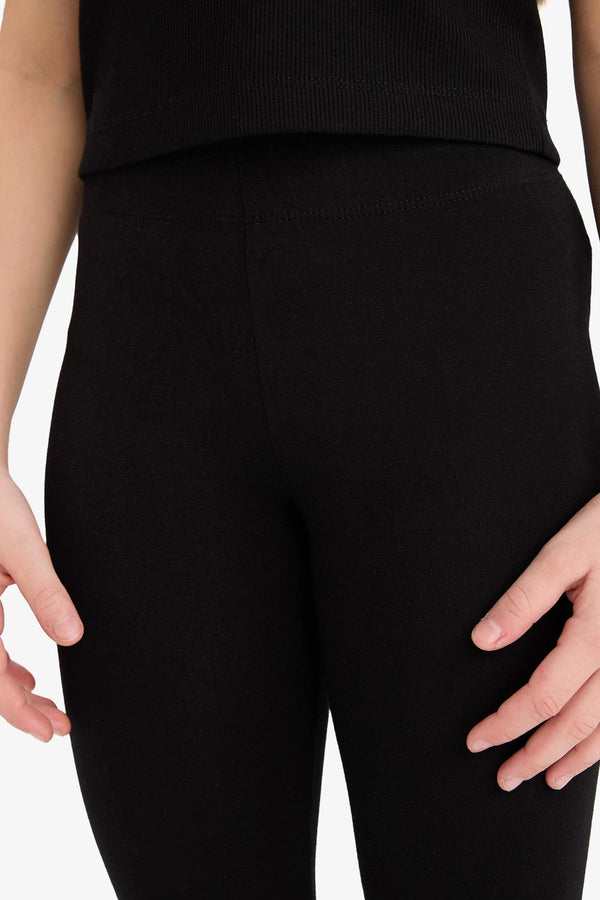 Short Combed 2-Pack Leggings Girls