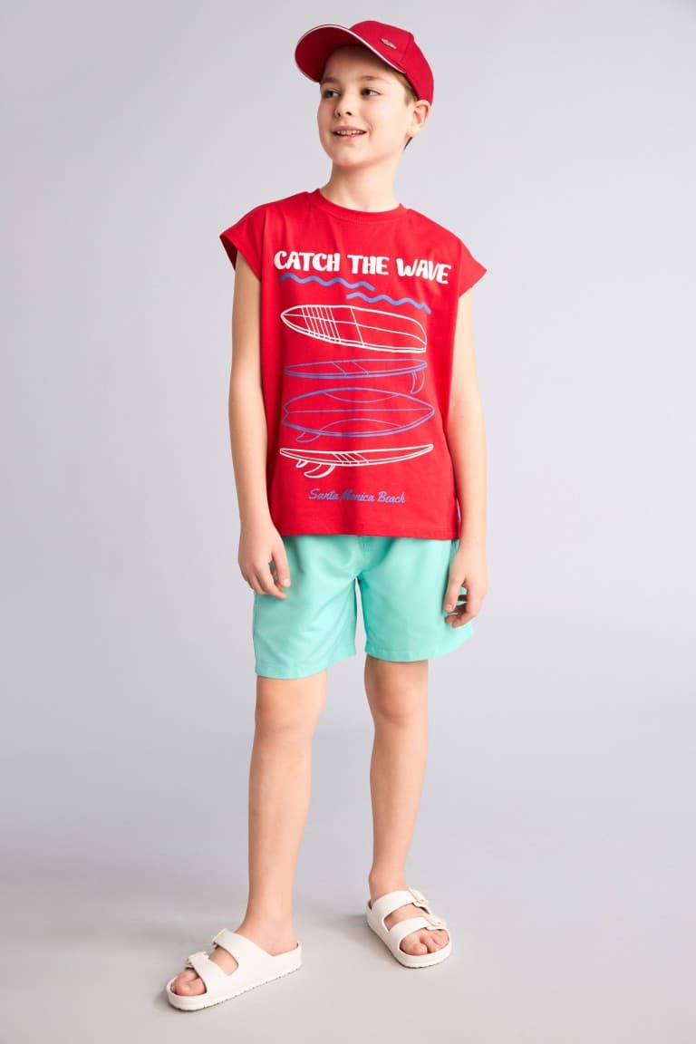 Boy Regular Fit Basic Swim Shorts Main image