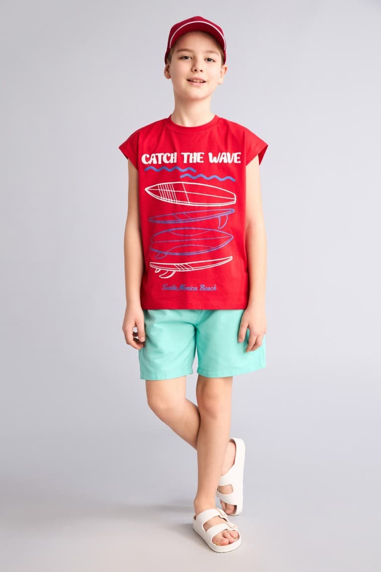 Boy Regular Fit Basic Swim Shorts