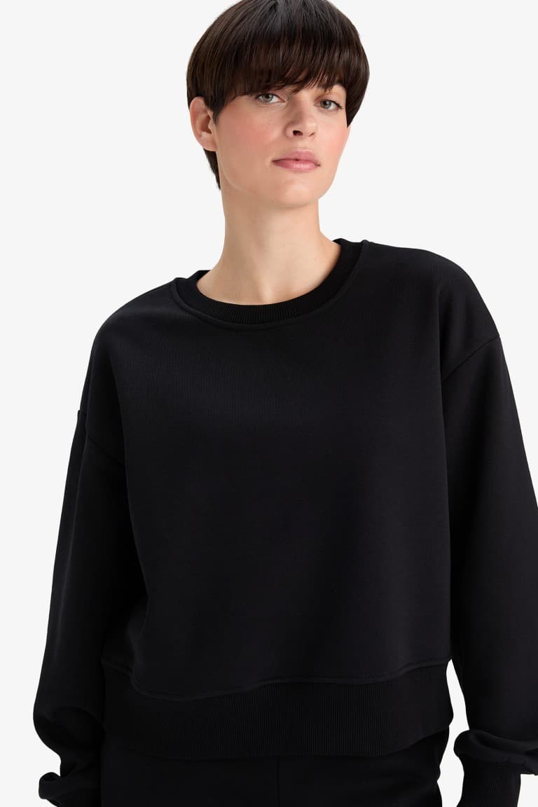 Boxy Fit Thick Compression Sweatshirt