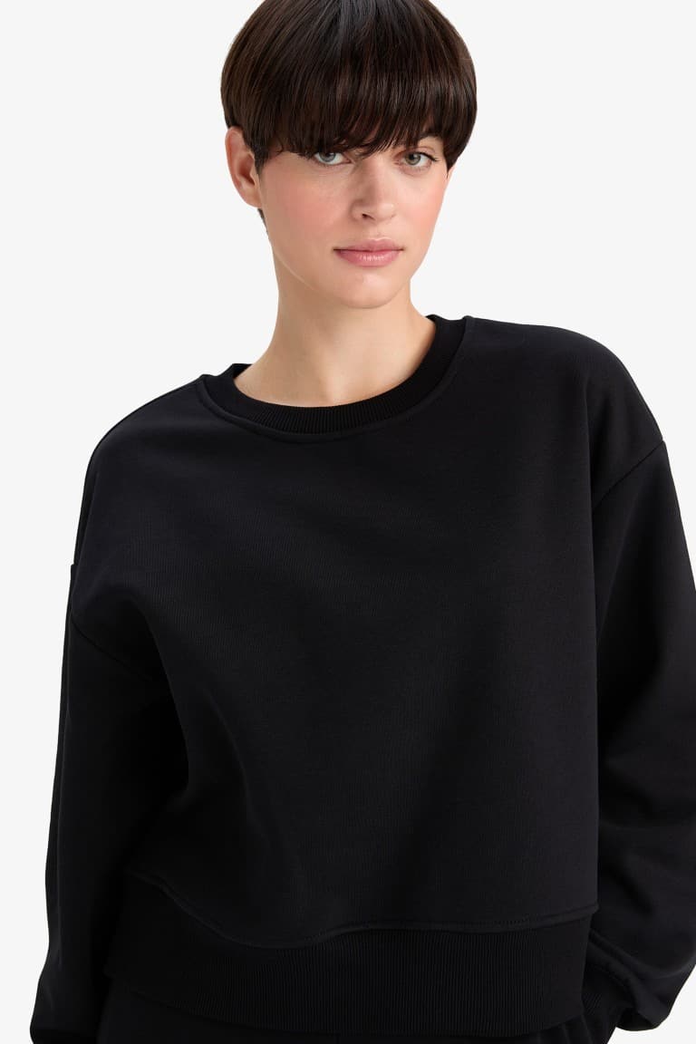 Boxy Fit Thick Compression Sweatshirt