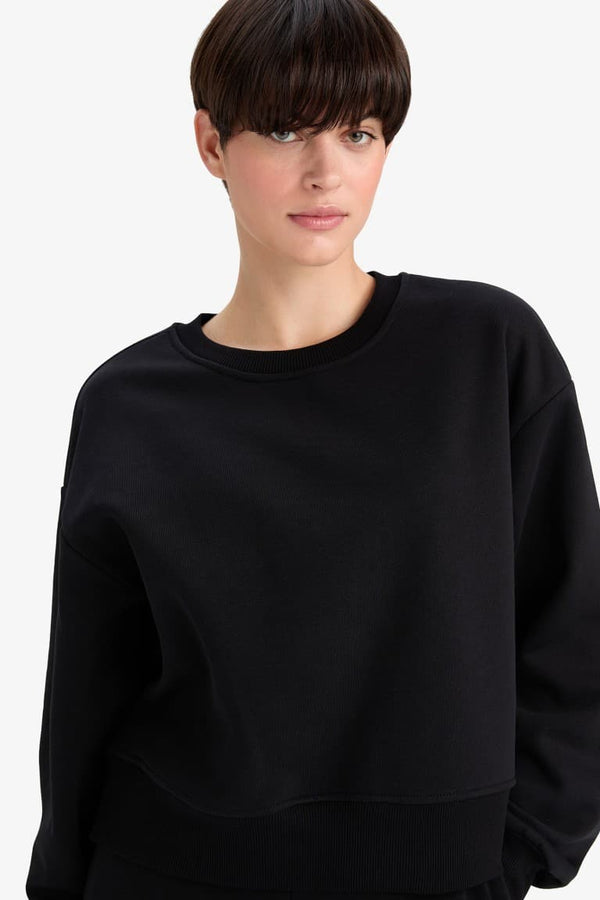Boxy Fit Thick Compression Sweatshirt