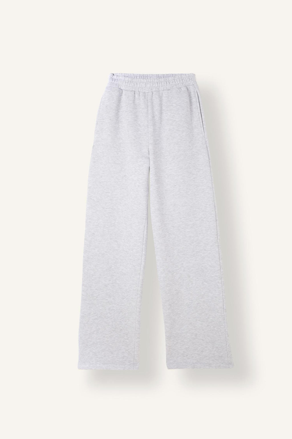 Straight Fit High Waist Thick Sweatpants with Pockets