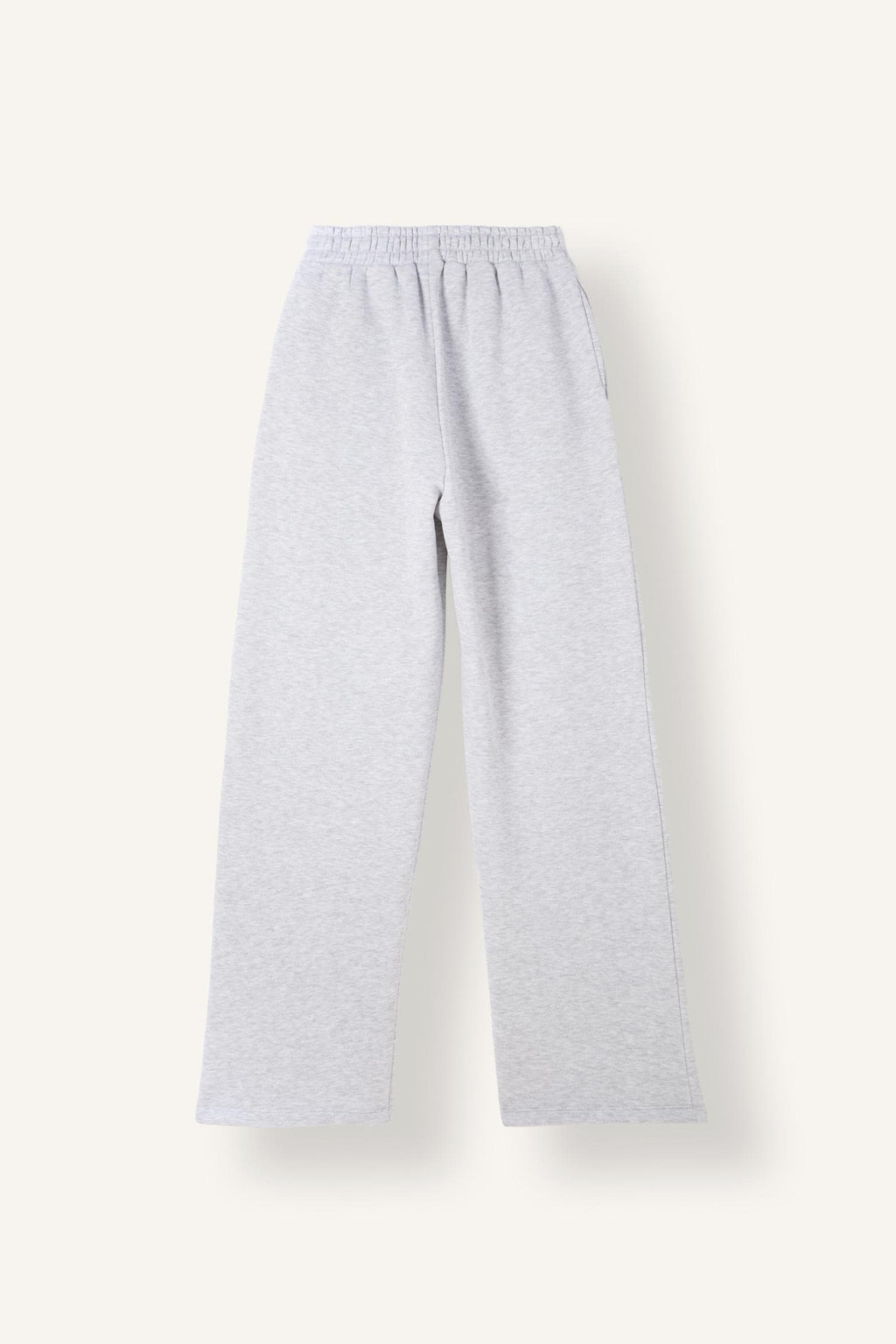 Straight Fit High Waist Thick Sweatpants with Pockets