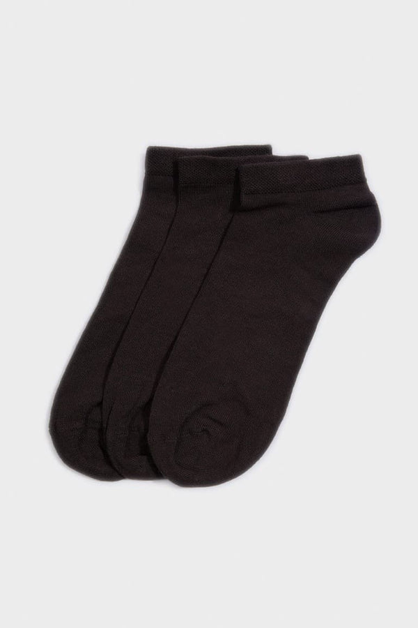 Men Seamless 3-Pack Bamboo Booties Socks