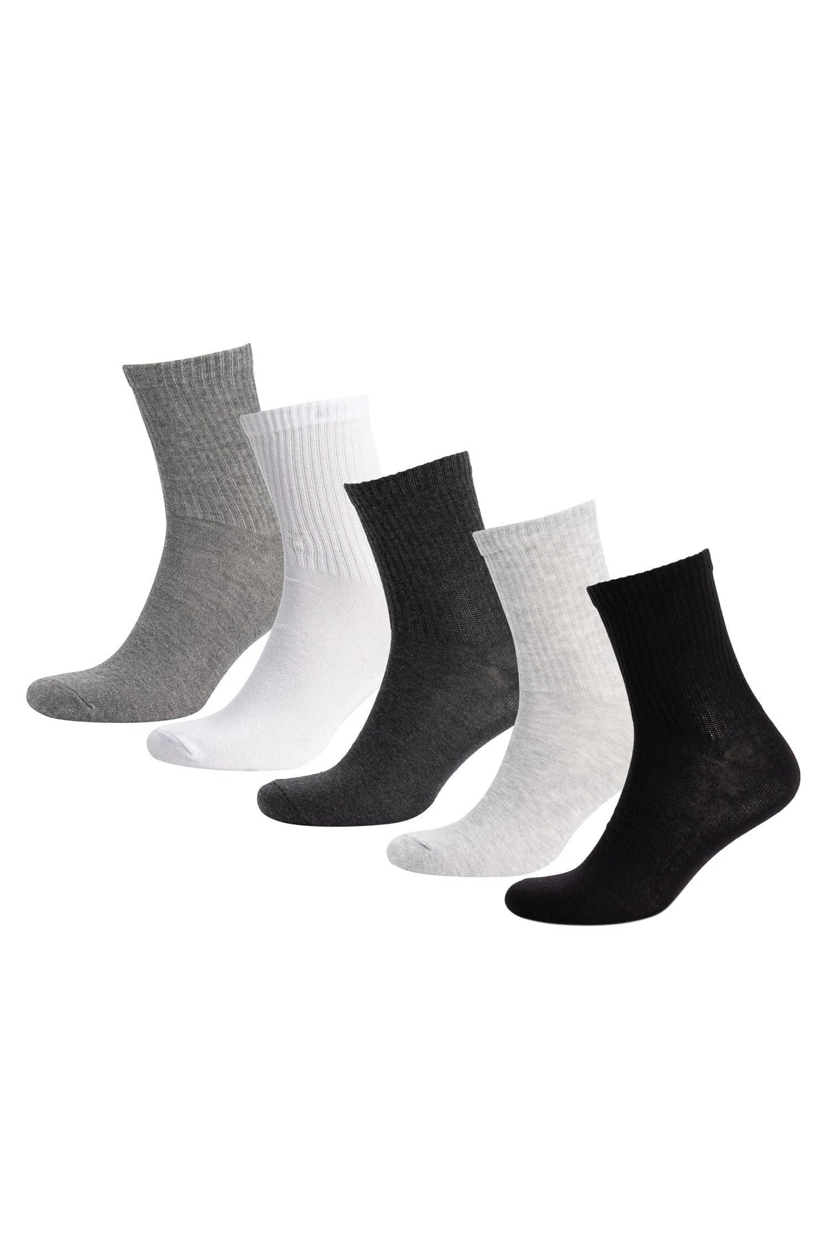 Mens 5-Pack Cotton Socks