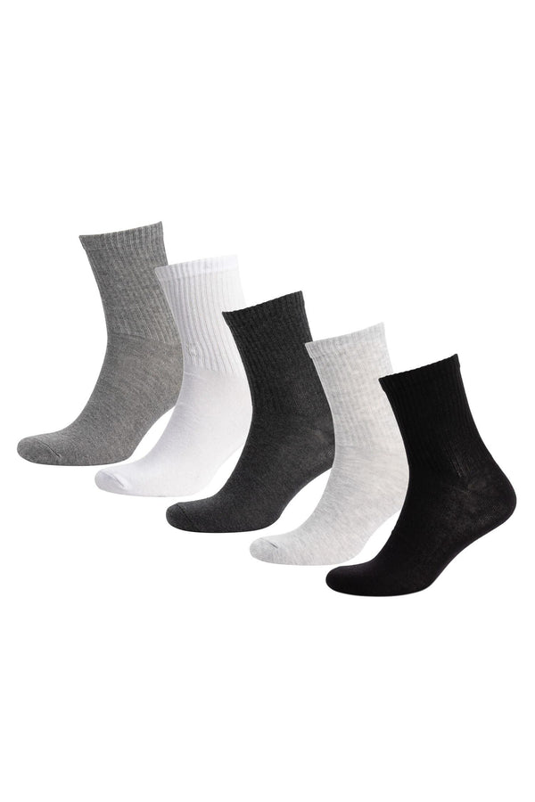 Mens 5-Pack Cotton Socks