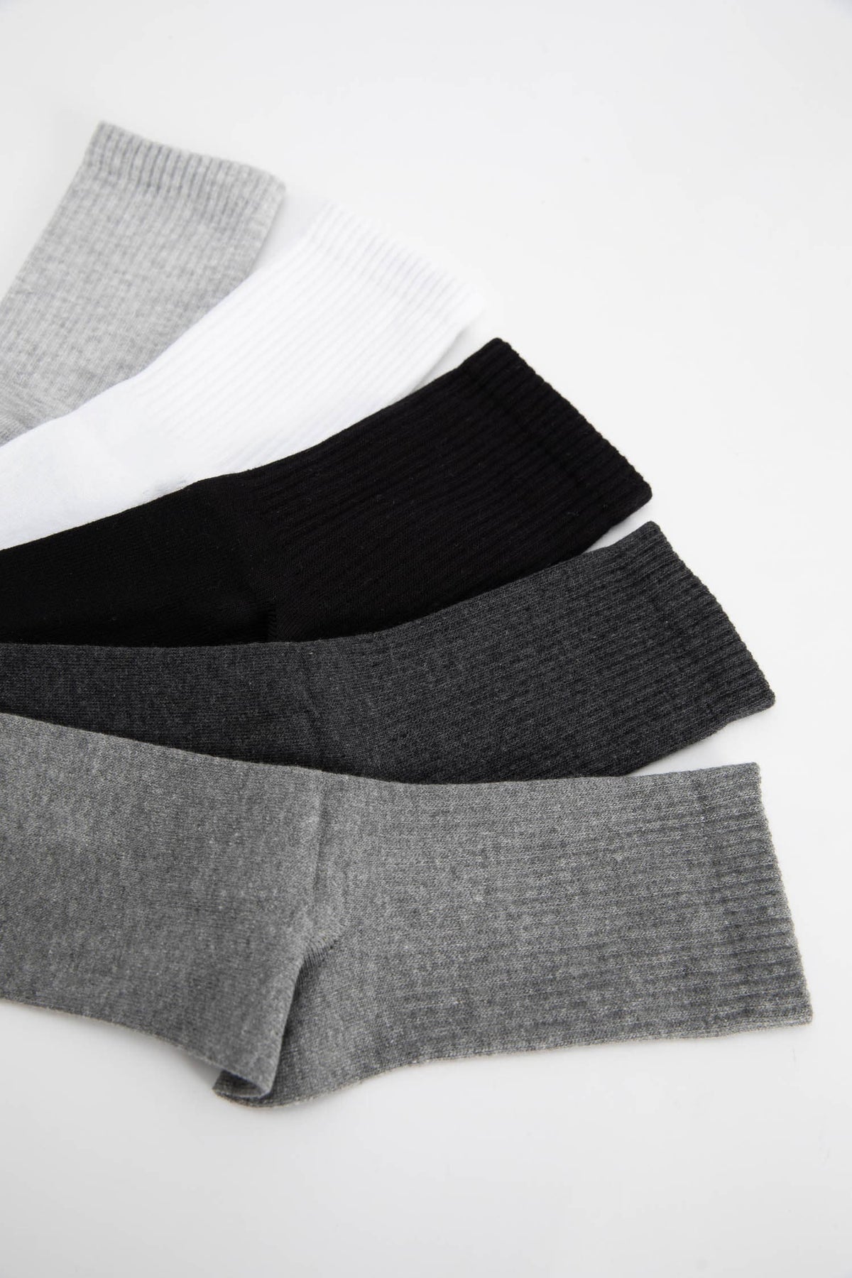Mens 5-Pack Cotton Socks