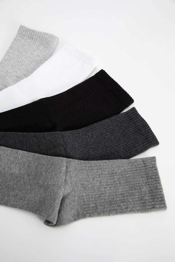 Mens 5-Pack Cotton Socks
