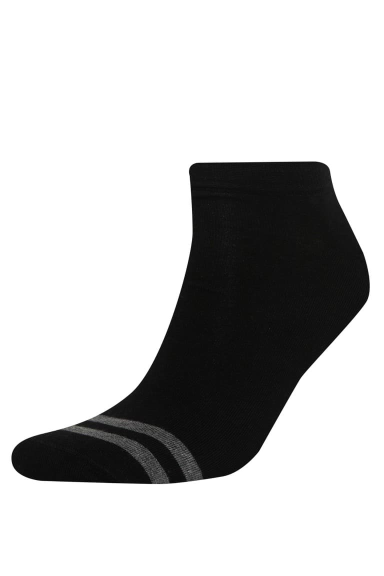 Men Striped Seamless 3-Pack Bamboo Booties Socks