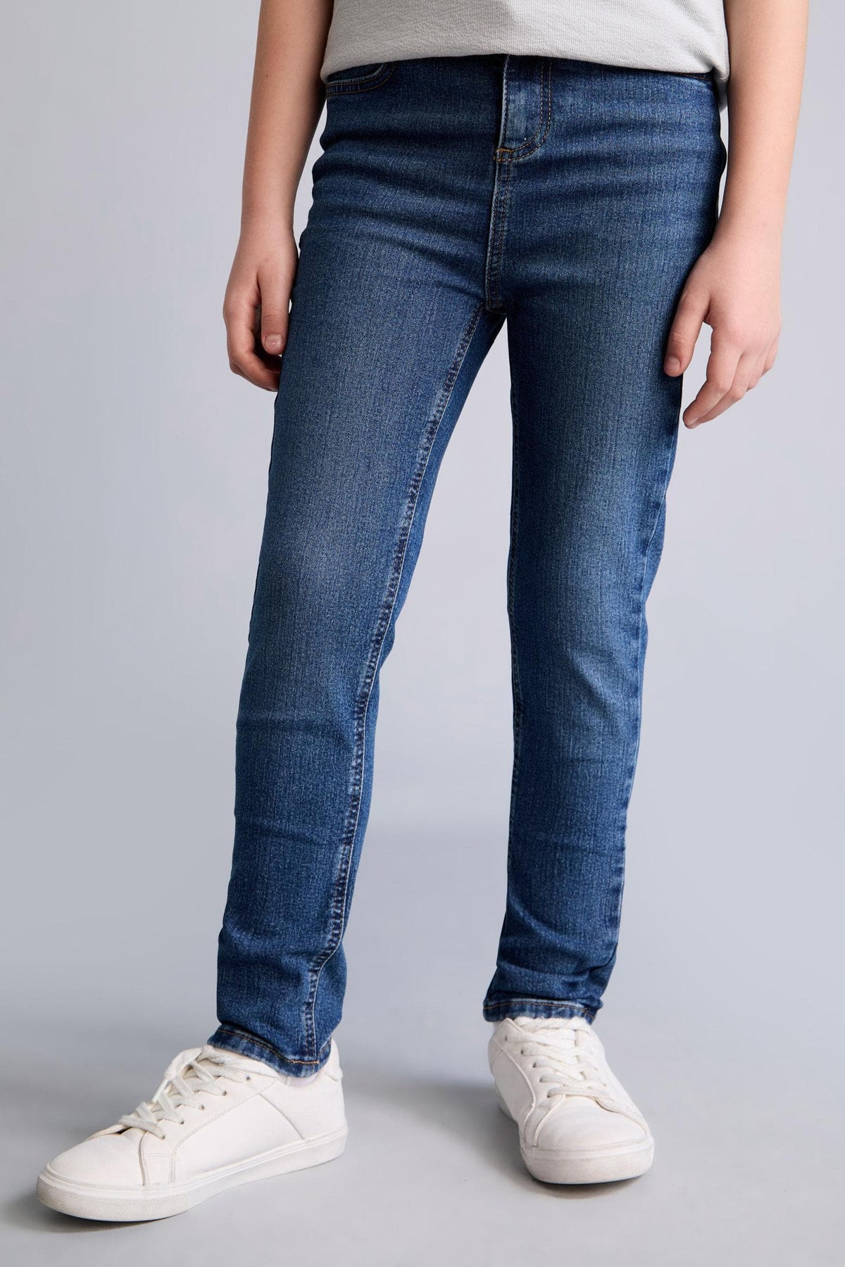 Straight Leg Blue Jeans Boy