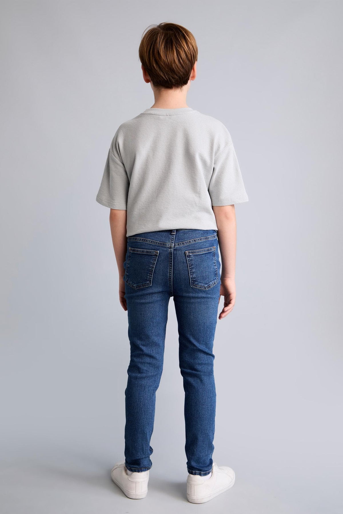 Straight Leg Blue Jeans Boy